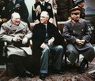 Чърчил, Рузвелт и Сталин - Ялтенската конференция 1945