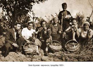 Село Крумово - варненско, гроздобер 1935 г.